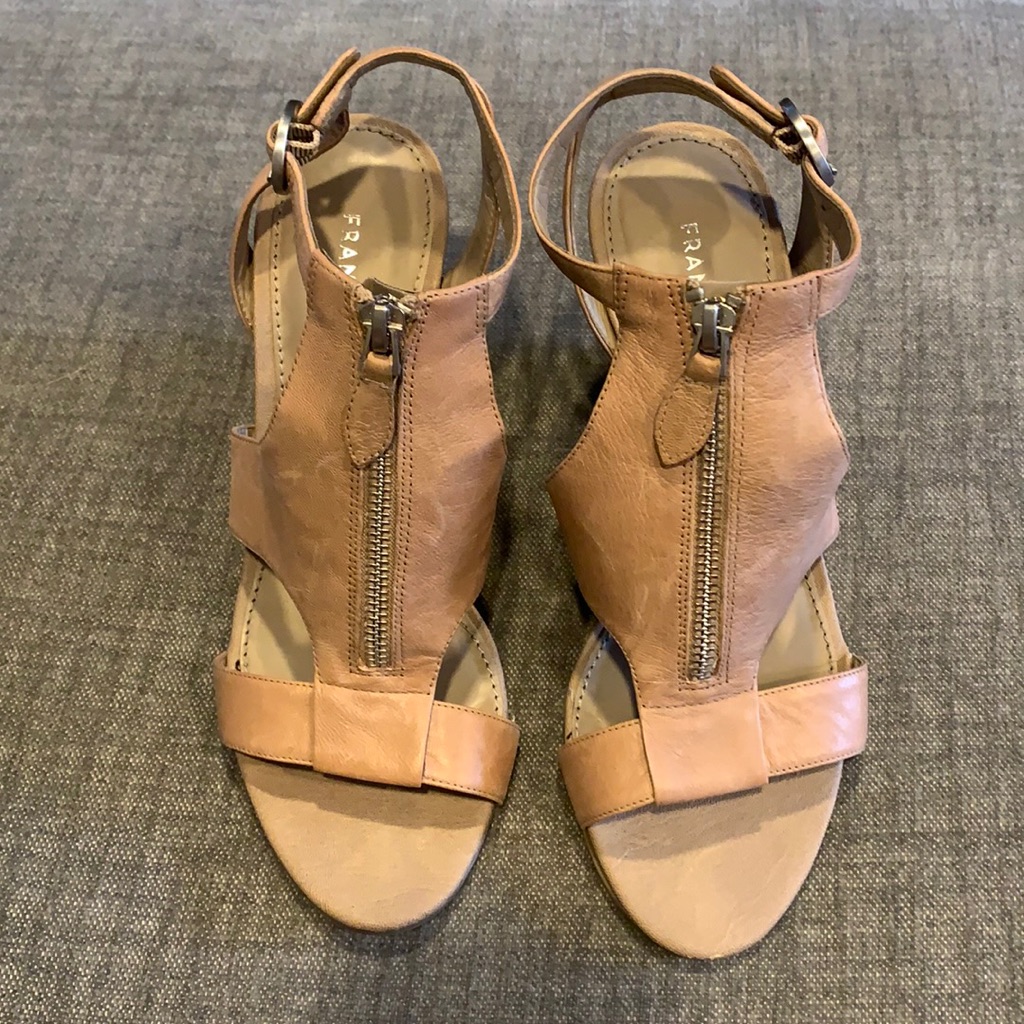 Franco Sarto Tan Leather Sandals